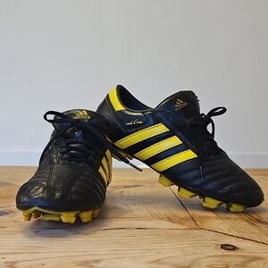 [Adidas] adiCORE III TRX FG Soccer Cleats "Black/Sun" (World Cup 2010) Mens 9.5